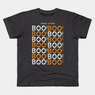 Elegant Hauntings: Spooky Season Boo! Kids T-Shirt